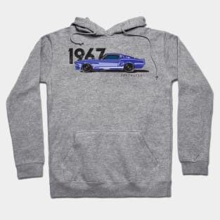 67' GT-500 in Acapulco Blue Metallic Hoodie